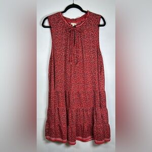 Max Studio Red Sleeveless Tiered Tunic/Dress. Size 2X. Great for Layering!